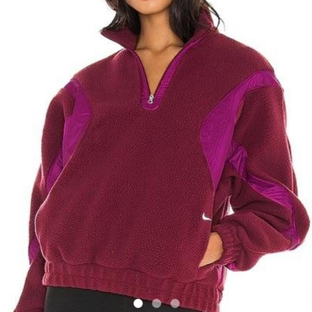 Nike Sportswear Archive pack quarter zip fleece bomber crop pullover sweatshirt